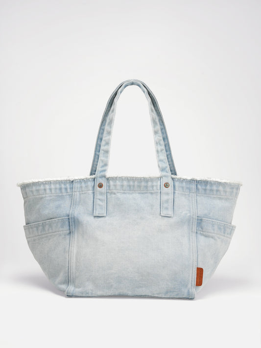 Alfie Tote Large in Solid Denim